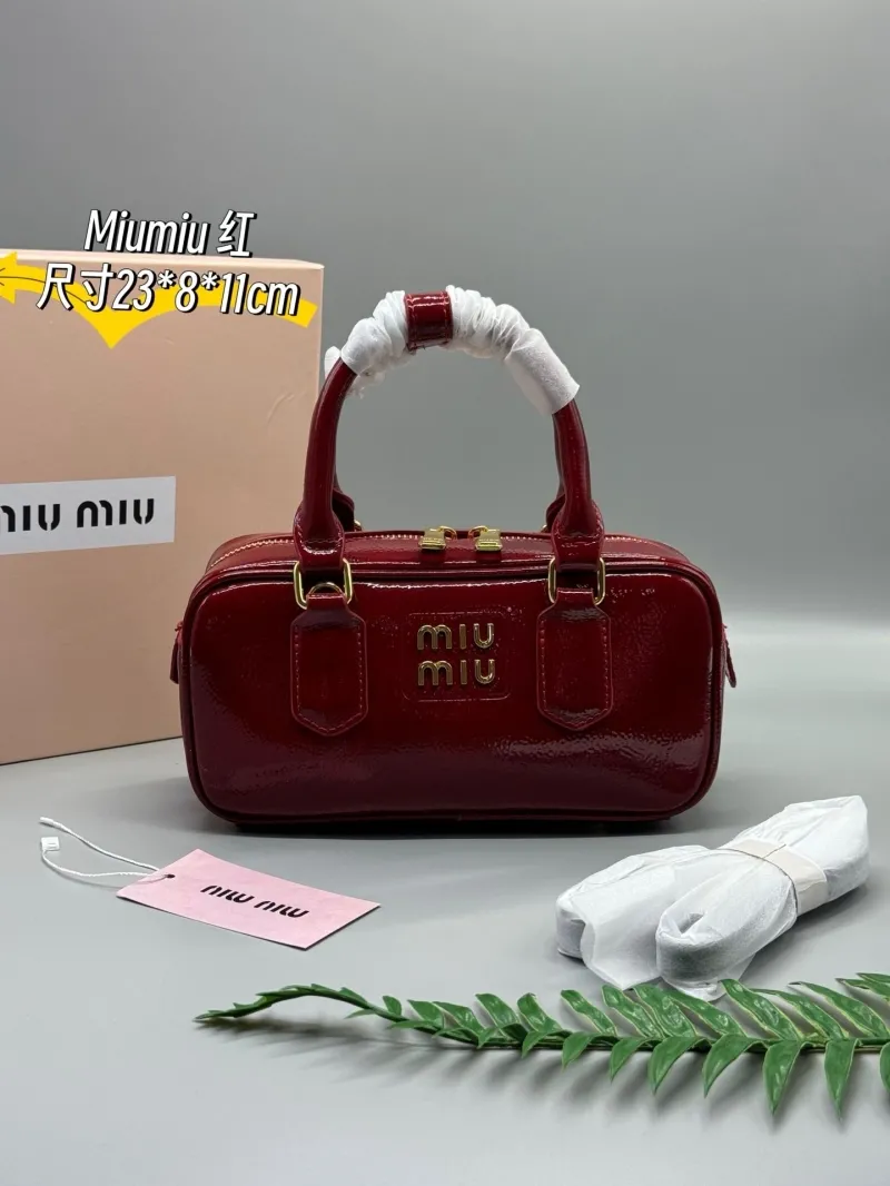 Miu Miu Red Top Handle Bag 643