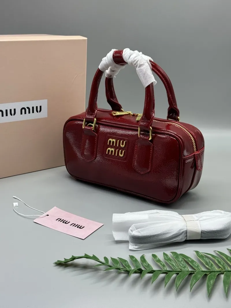 Alternative view of Miu Miu Red Top Handle Bag 643