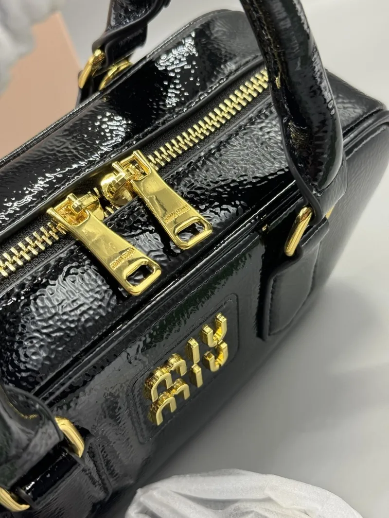 Miu Miu Black Top Handle Bag 644 - Image 3