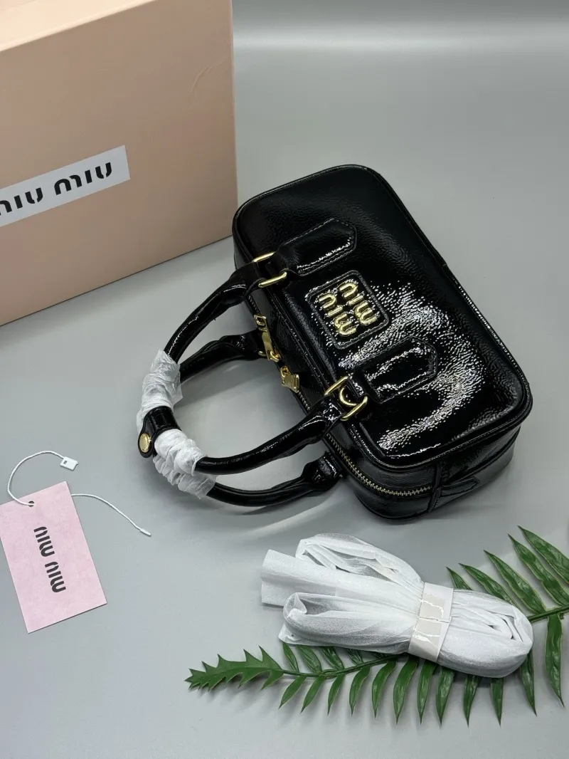 Miu Miu Black Top Handle Bag 644 - Image 5