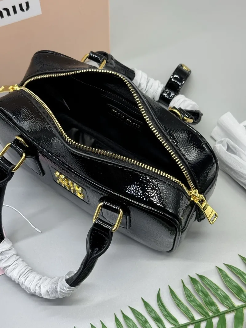 Miu Miu Black Top Handle Bag 644 - Image 6