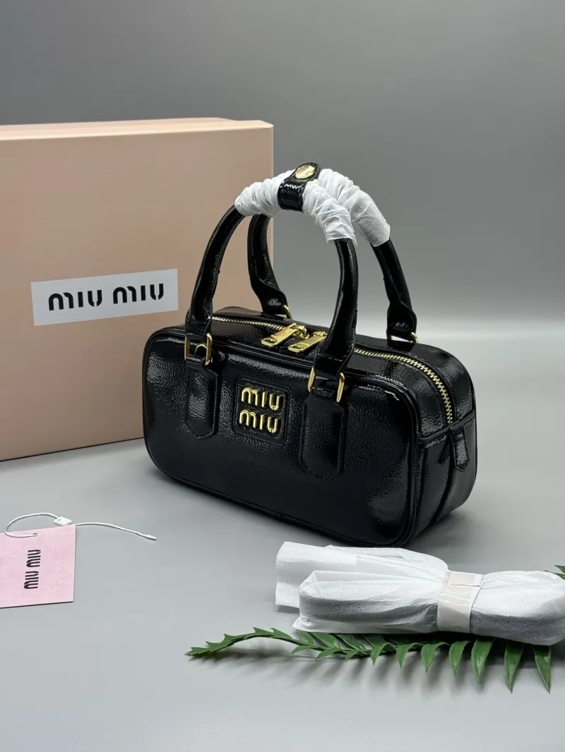 Miu Miu Black Top Handle Bag 644 - Image 8