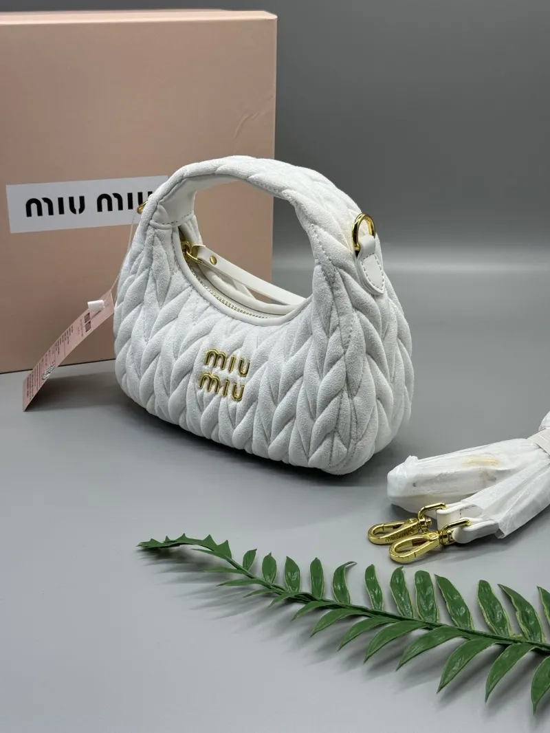 Alternative view of Miu Miu White Top Handle Bag 20cm SKU 648