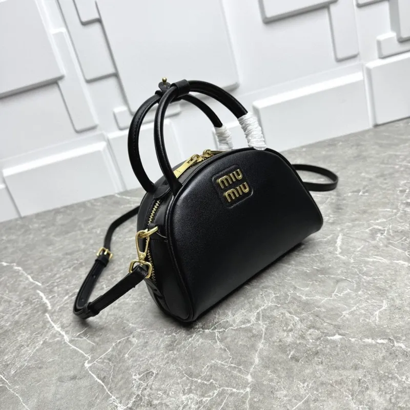 Miu Miu Black Top Handle Crossbody Bag 652 - Image 3