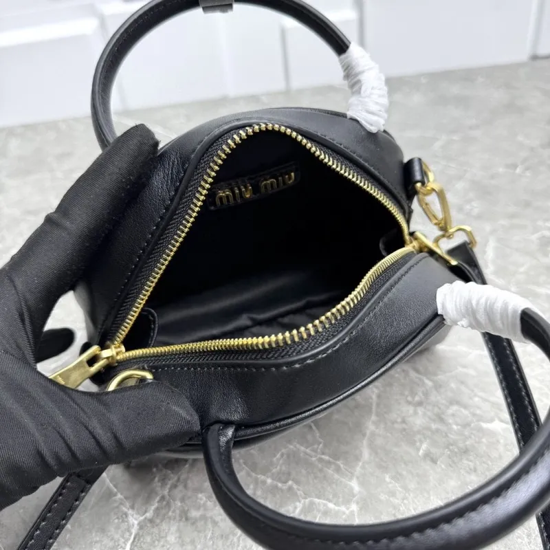Miu Miu Black Top Handle Crossbody Bag 652 - Image 9