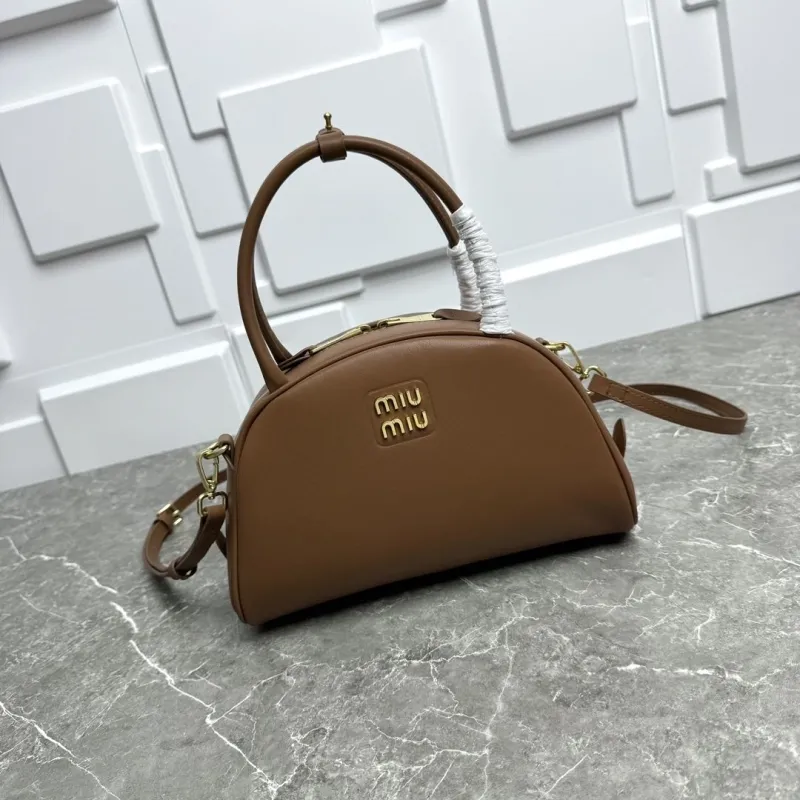 Miu Miu Brown Top Handle Bag