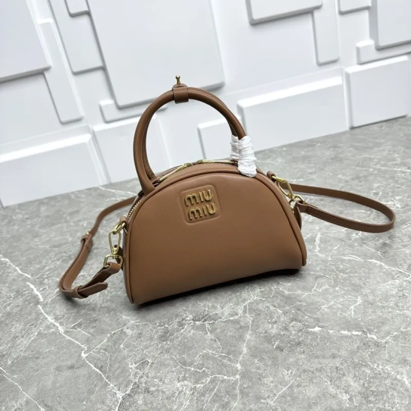 Miu Miu Brown Top Handle Crossbody Bag 654