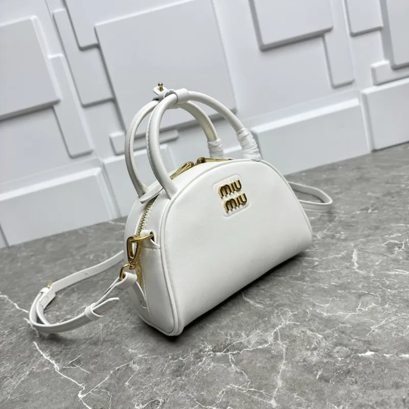 Miu Miu White Top Handle Crossbody Bag - Image 3