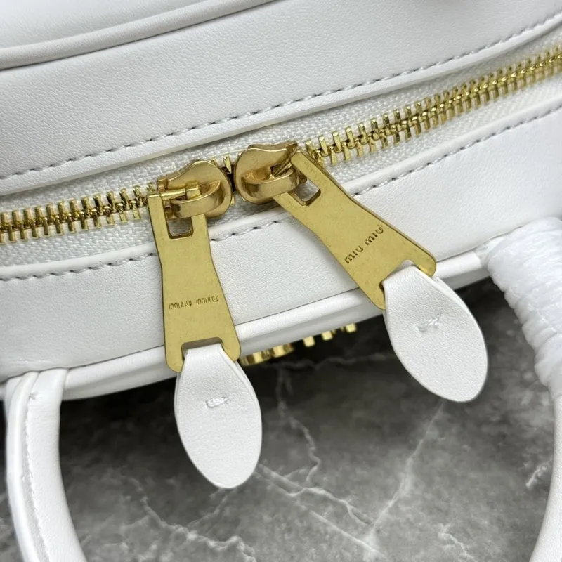 Miu Miu White Top Handle Crossbody Bag - Image 7