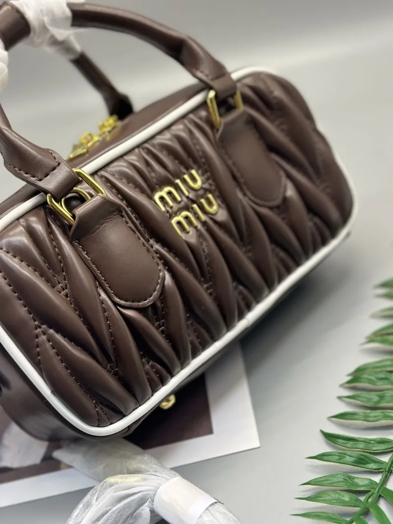 Alternative view of Miu Miu Brown Top Handle Crossbody Bag