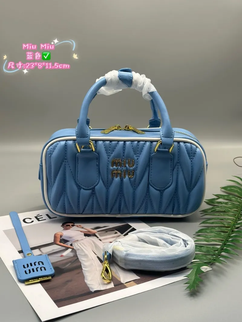 Alternative view of Miu Miu Rose Red Top Handle Crossbody Bag 663 Size 23x8x11.5cm