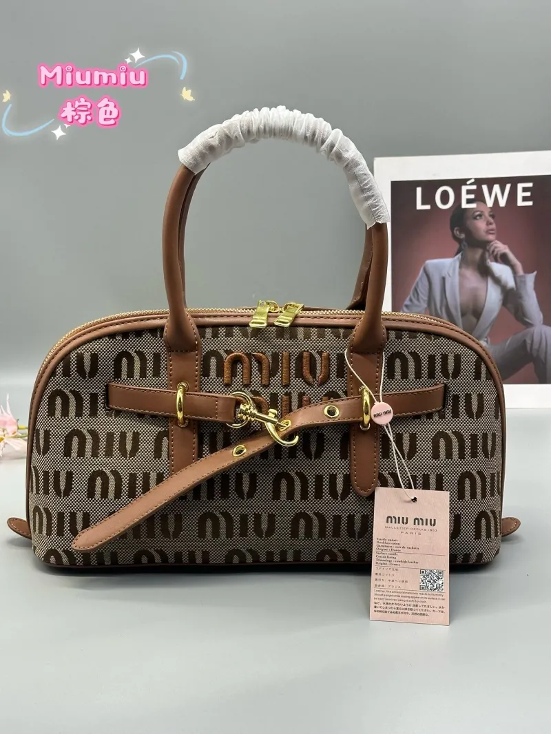 Miu Miu Brown Top Handle Bag 664