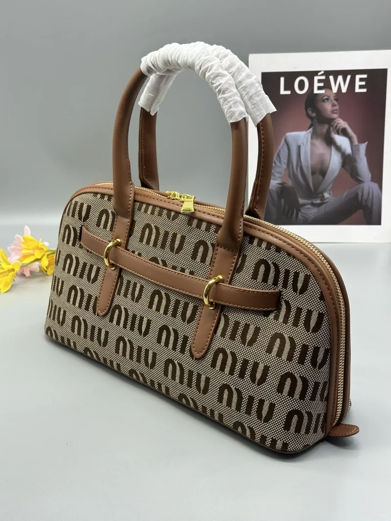 Alternative view of Miu Miu Brown Top Handle Bag 664