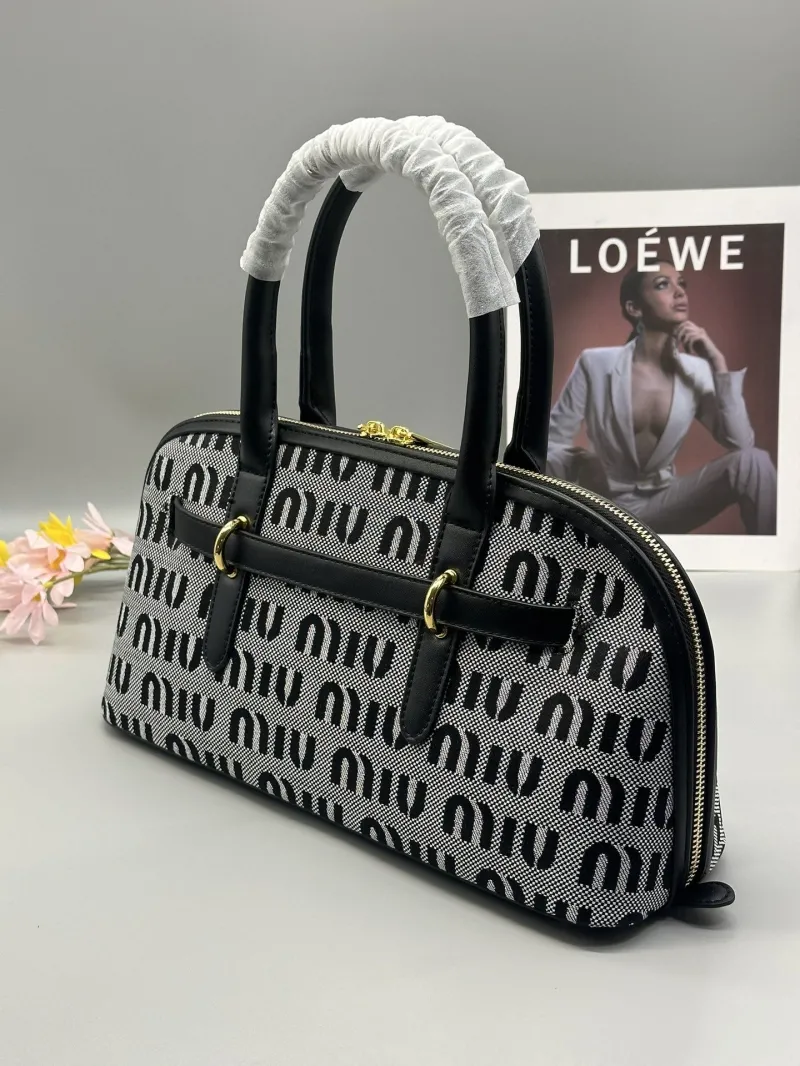Miu Miu Black Top Handle Bag 665 - Image 3