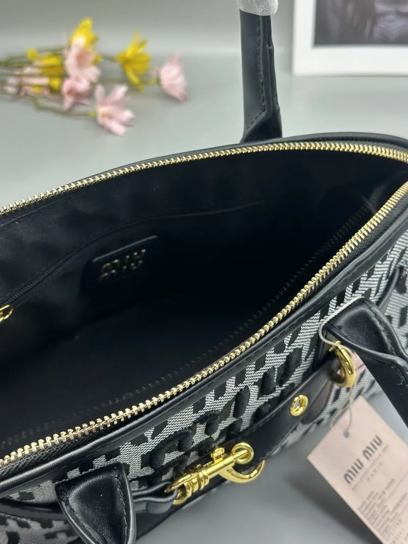 Miu Miu Black Top Handle Bag 665 - Image 6