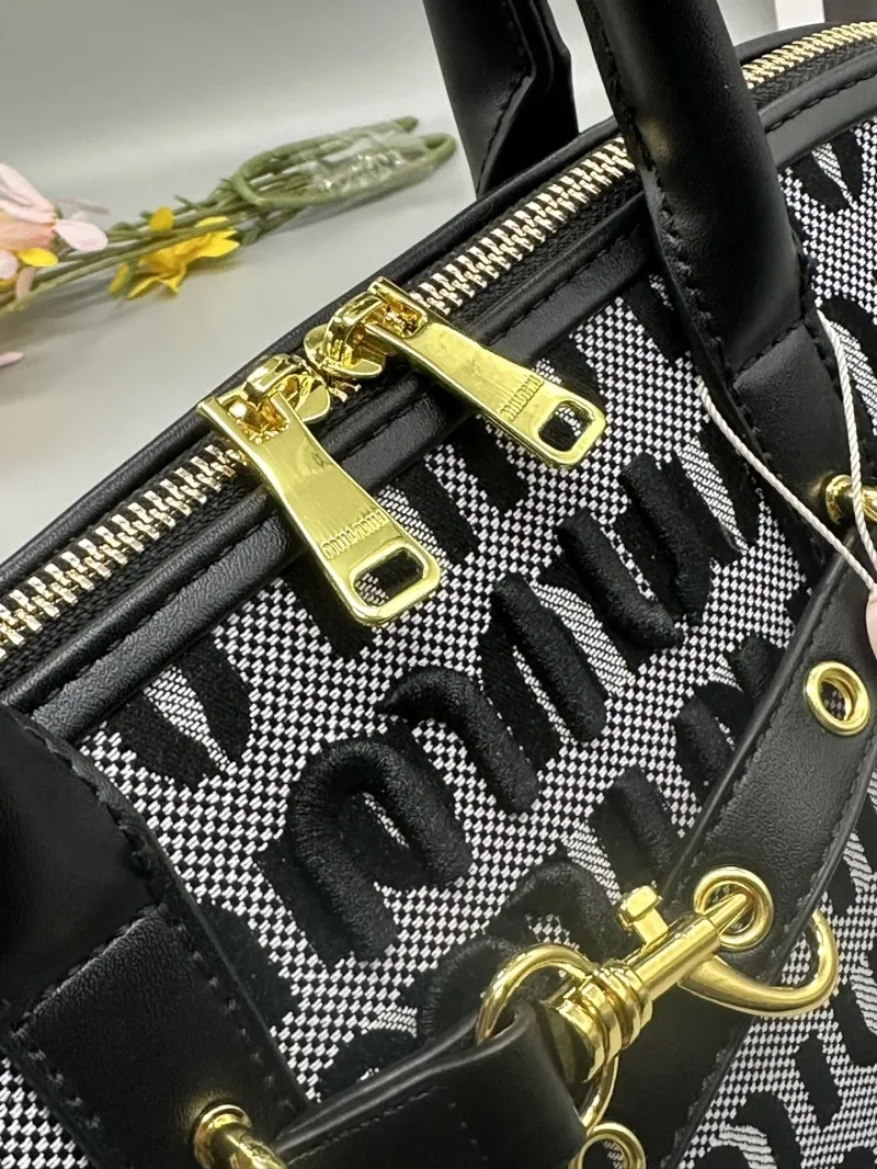 Miu Miu Black Top Handle Bag 665 - Image 8