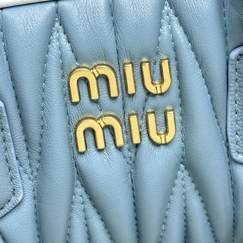 Miu Miu Light Blue Top Handle Bag 668 - Image 3