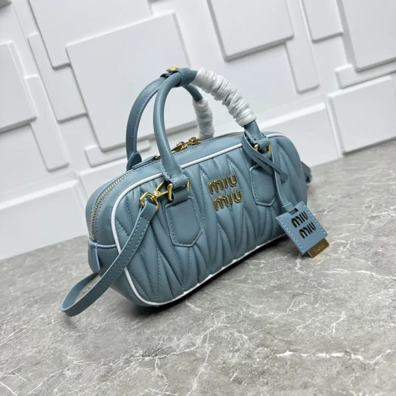 Miu Miu Light Blue Top Handle Bag 668 - Image 4