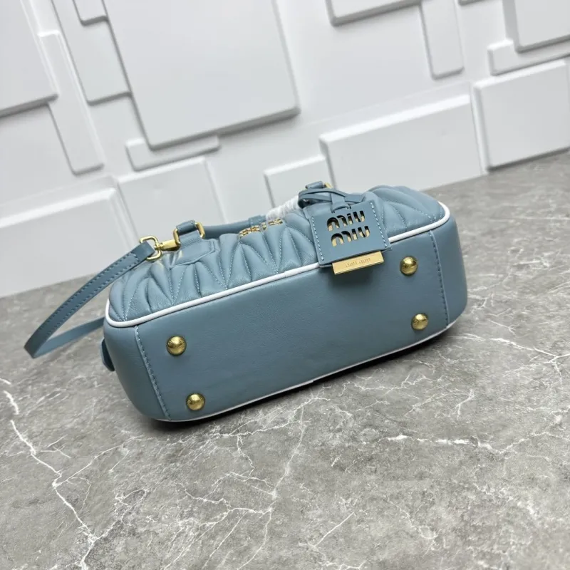 Miu Miu Light Blue Top Handle Bag 668 - Image 6