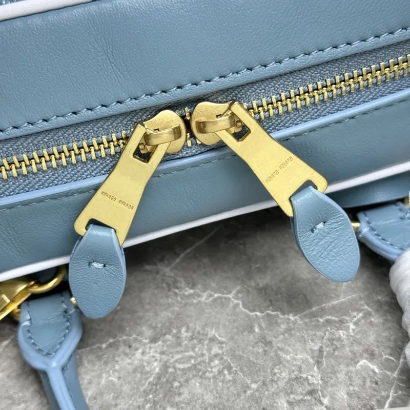 Miu Miu Light Blue Top Handle Bag 668 - Image 7