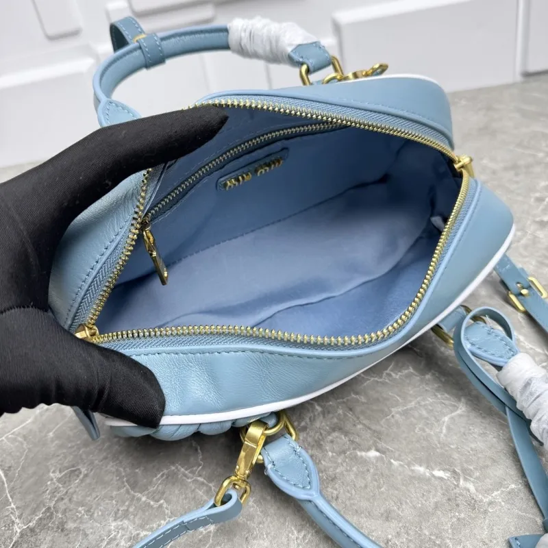 Miu Miu Light Blue Top Handle Bag 668 - Image 9