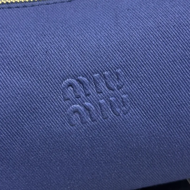 Alternative view of Miu Miu Navy Blue Top Handle Bag 672