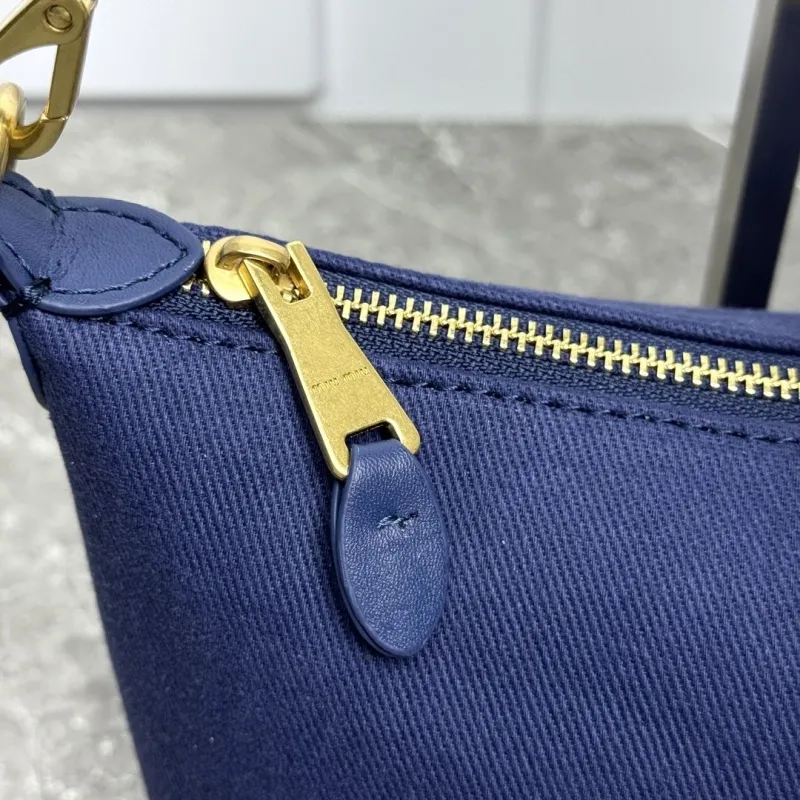 Miu Miu Navy Blue Top Handle Bag 672 - Image 3