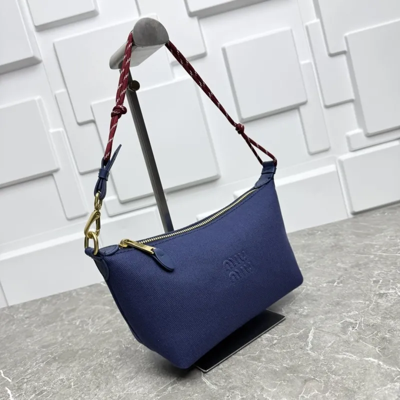 Miu Miu Navy Blue Top Handle Bag 672 - Image 4