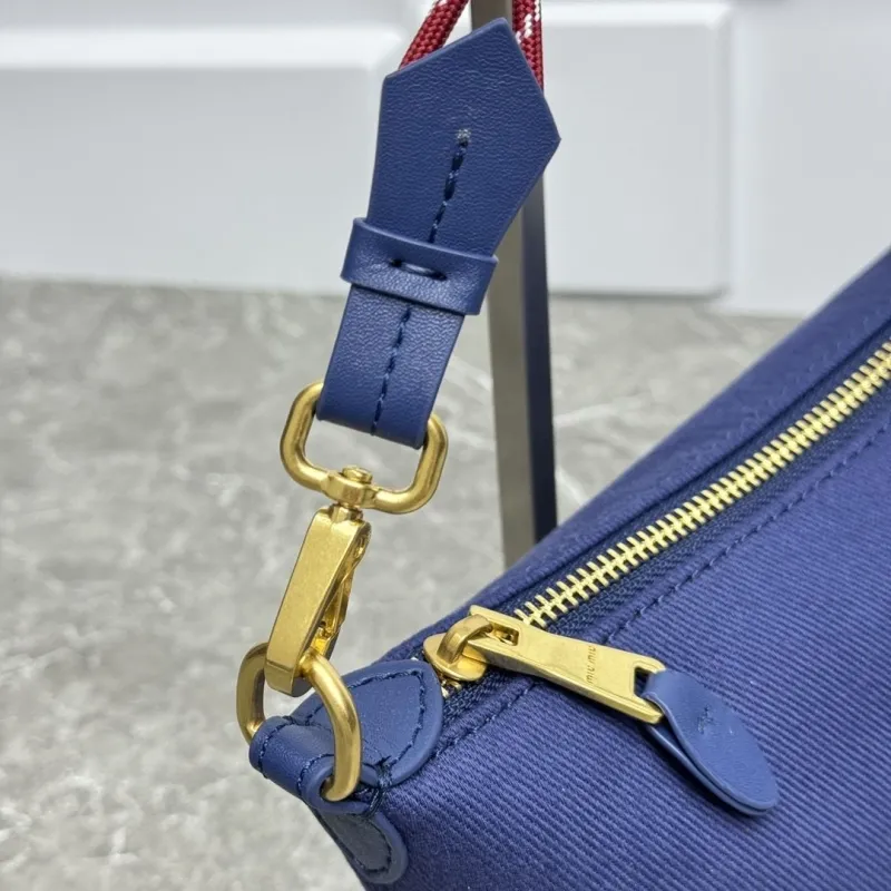 Miu Miu Navy Blue Top Handle Bag 672 - Image 5