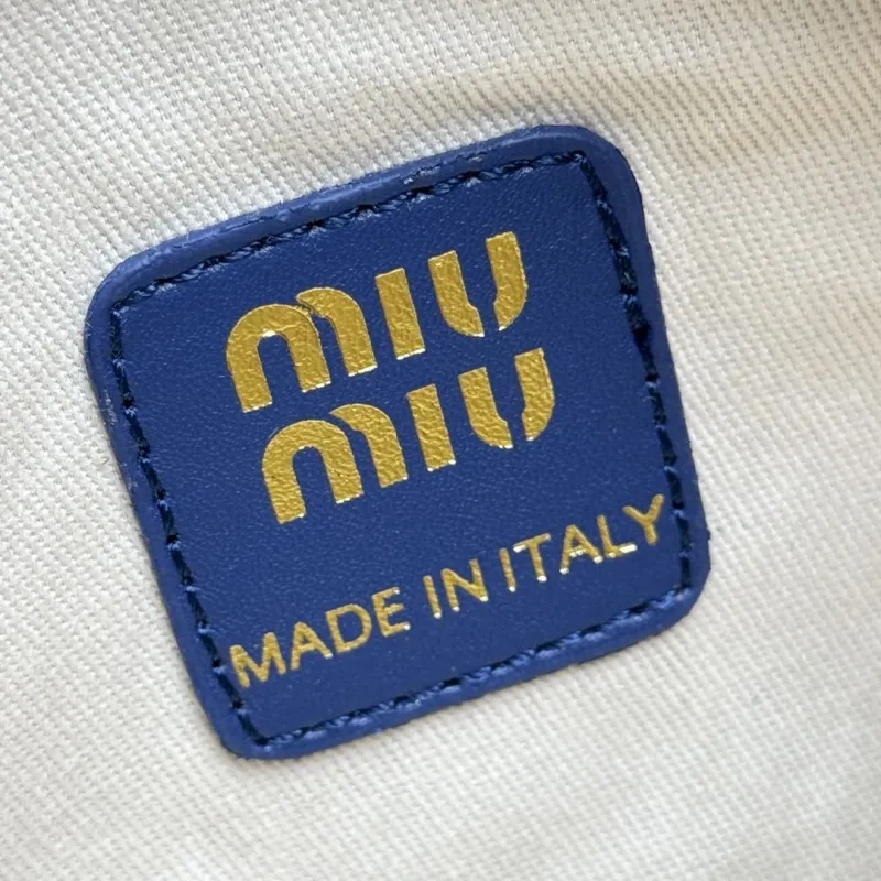 Miu Miu Navy Blue Top Handle Bag 672 - Image 8