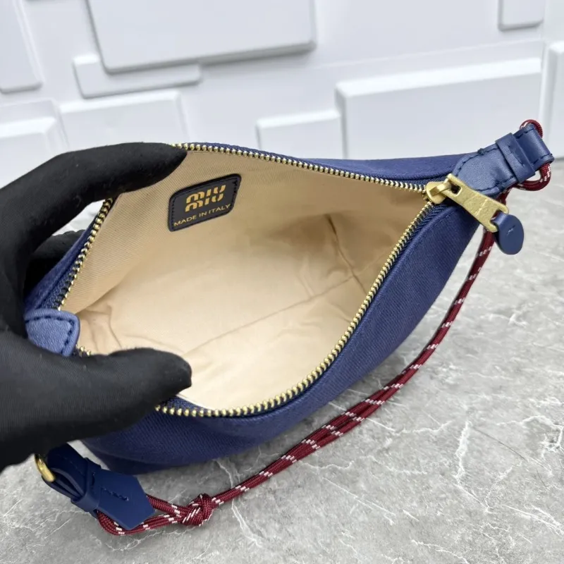 Miu Miu Navy Blue Top Handle Bag 672 - Image 9