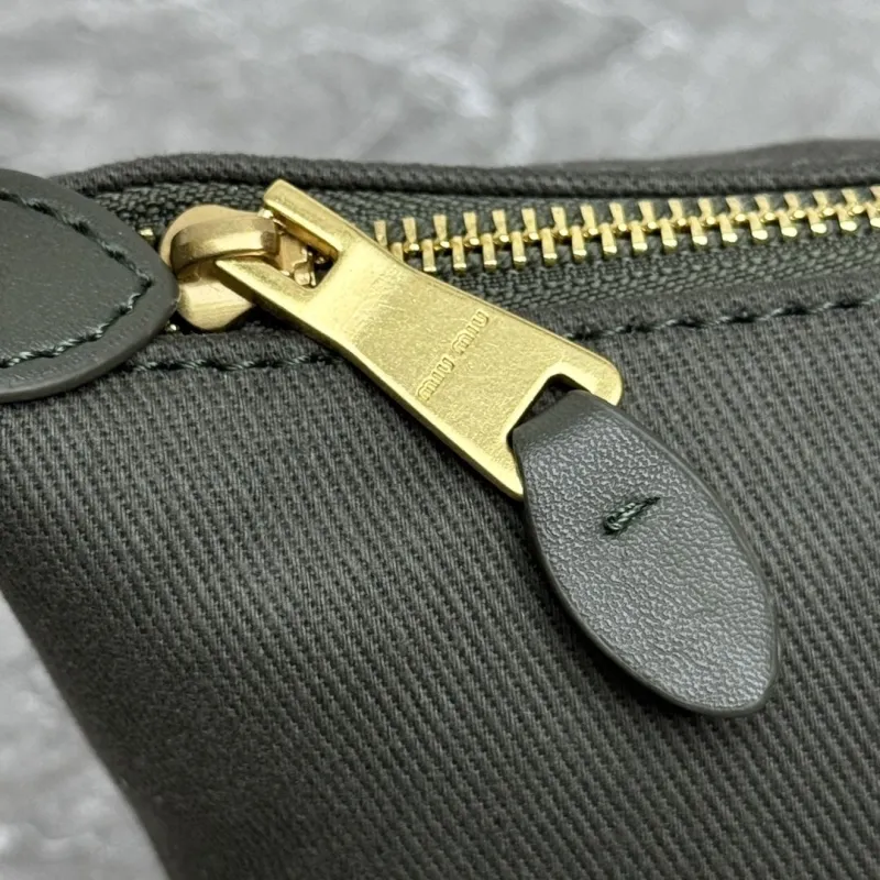 Alternative view of MIU MIU Olive Green Top Handle Shoulder Bag 673