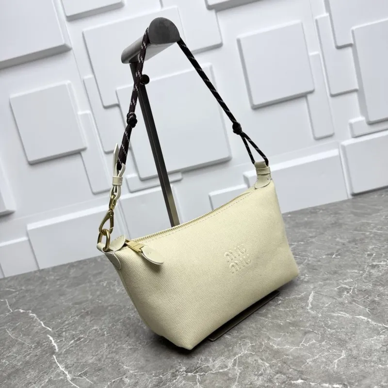 MIU MIU Beige Top Handle Bag 674 - Image 4