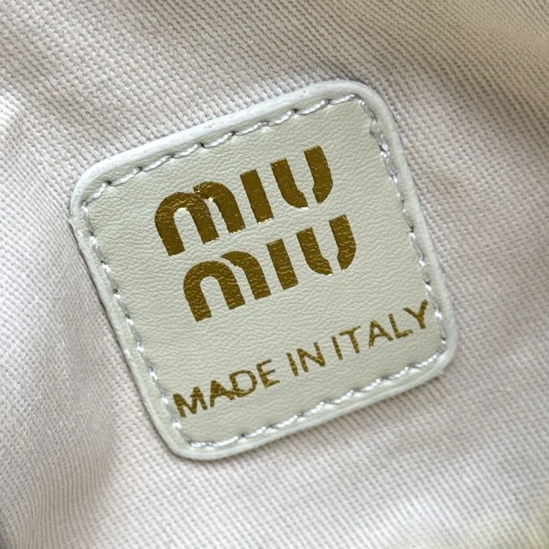MIU MIU Beige Top Handle Bag 674 - Image 8