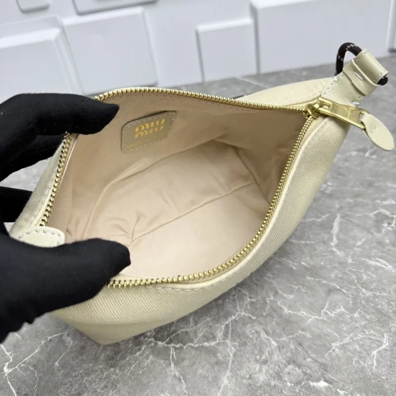 MIU MIU Beige Top Handle Bag 674 - Image 9