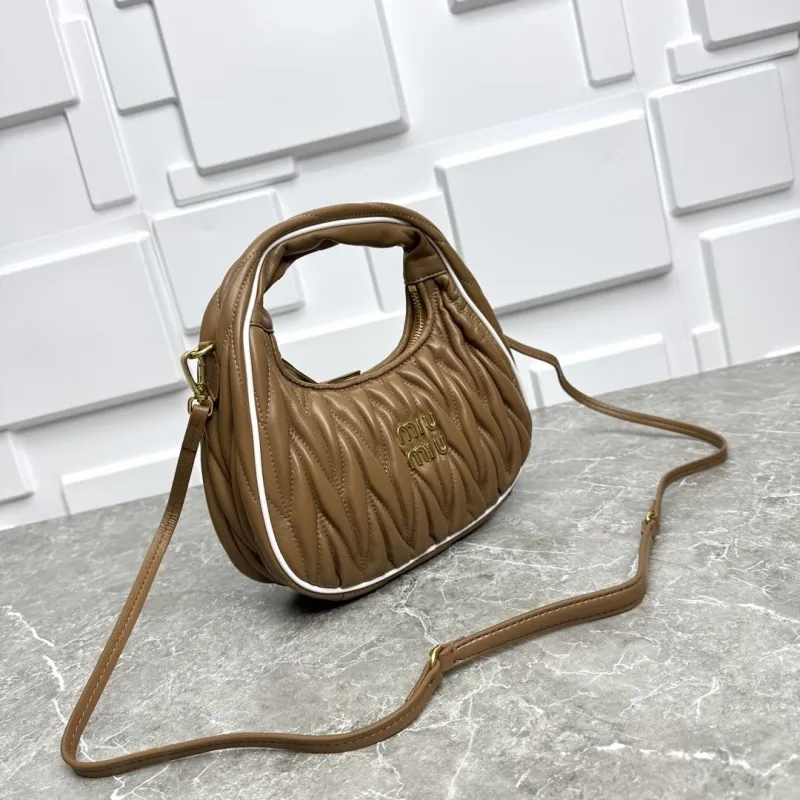 Miu Miu Brown Top Handle Crossbody Bag 677 - Image 3