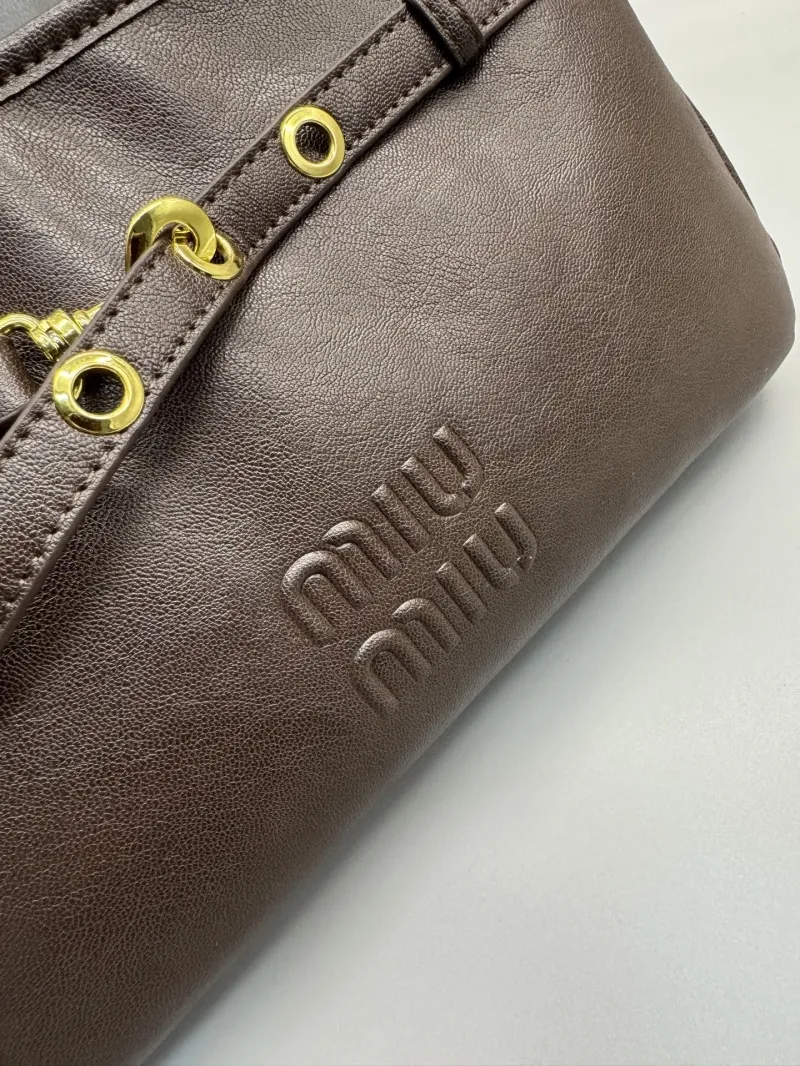 Alternative view of Miu Miu Brown Top Handle Bag 681