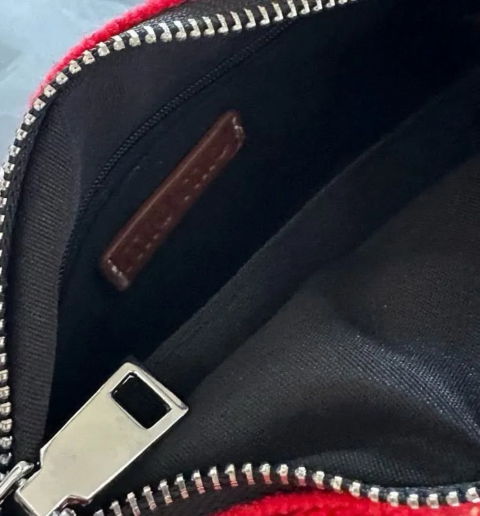 MIU MIU Crochet Top Handle Bag 683 Brown Rainbow - Image 9