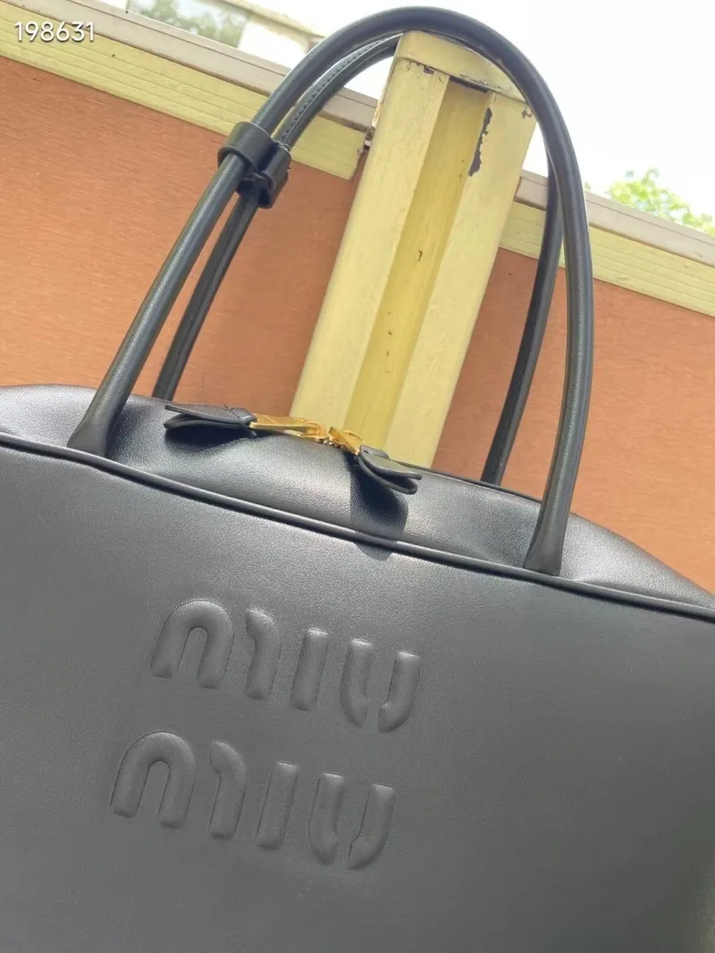 Miu Miu Black Top Handle Bag 685 - Image 4