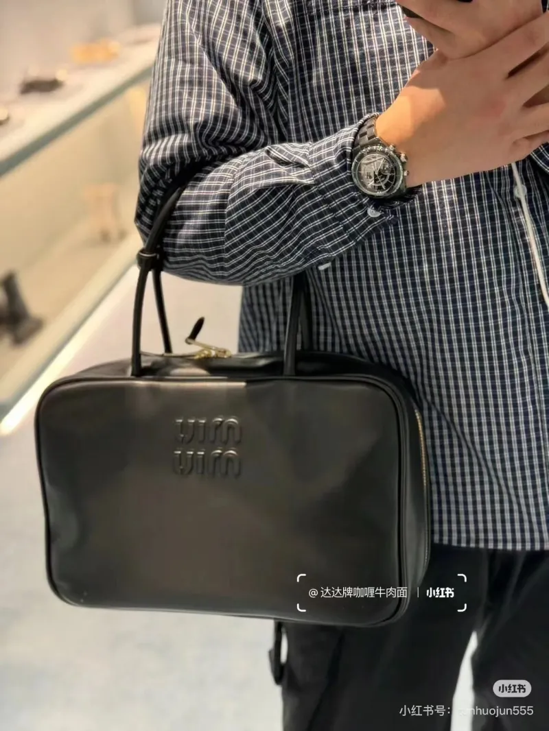 Miu Miu Black Top Handle Bag 685 - Image 7