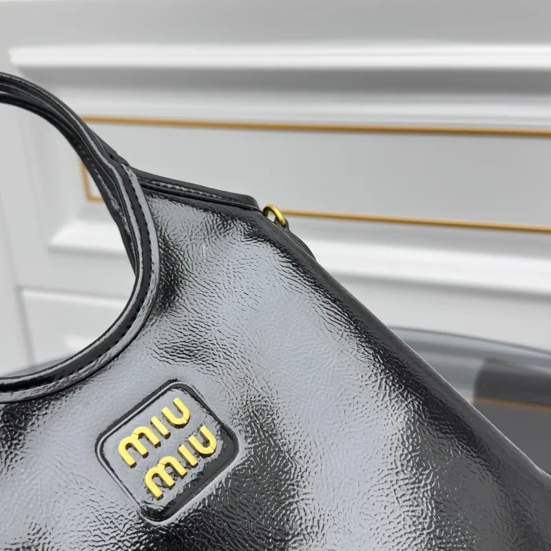MIU MIU Black Top Handle Crossbody Bag 689 - Image 5