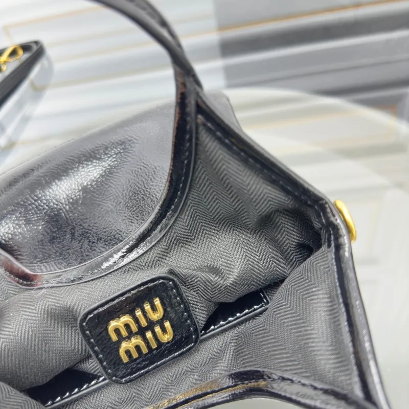 MIU MIU Black Top Handle Crossbody Bag 689 - Image 9