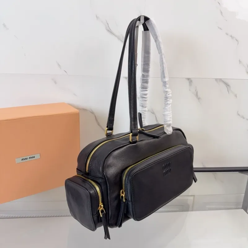Miu Miu Black Top Handle Bag 691 - Image 3