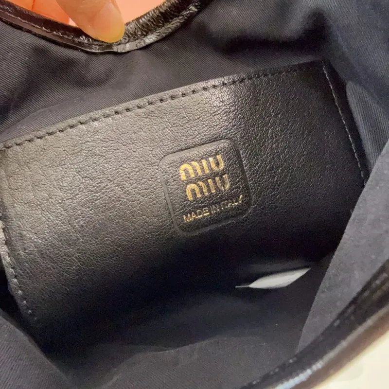 Miu Miu Black Leather Top Handle Bag 693 - Image 7