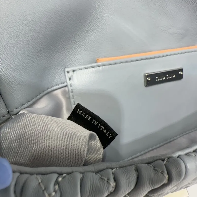 Miu Miu Light Blue Top Handle Chain Bag 694 - Image 9