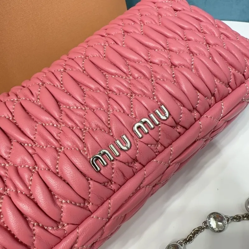Miu Miu Pink Top Handle Chain Shoulder Bag - Image 5