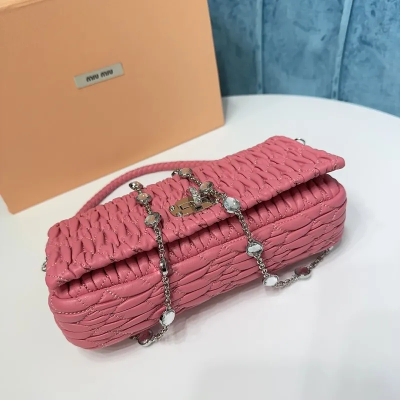 Miu Miu Pink Top Handle Chain Shoulder Bag - Image 6