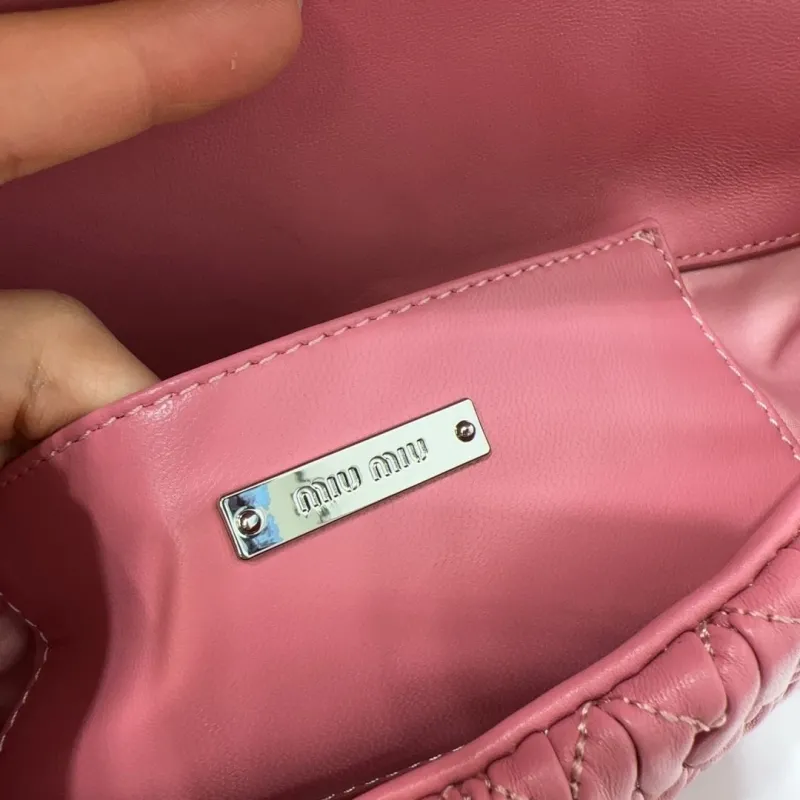 Miu Miu Pink Top Handle Chain Shoulder Bag - Image 8