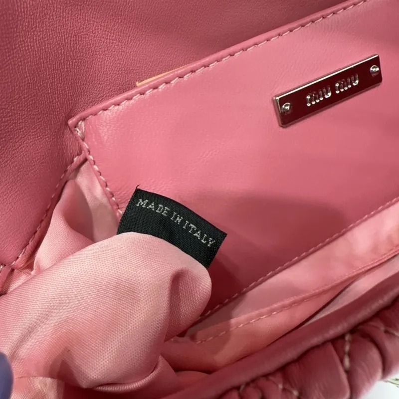 Miu Miu Pink Top Handle Chain Shoulder Bag - Image 9