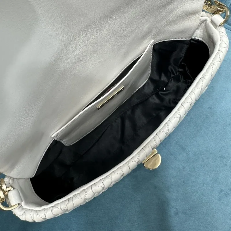 MIU MIU White Top Handle Shoulder Bag - Image 8